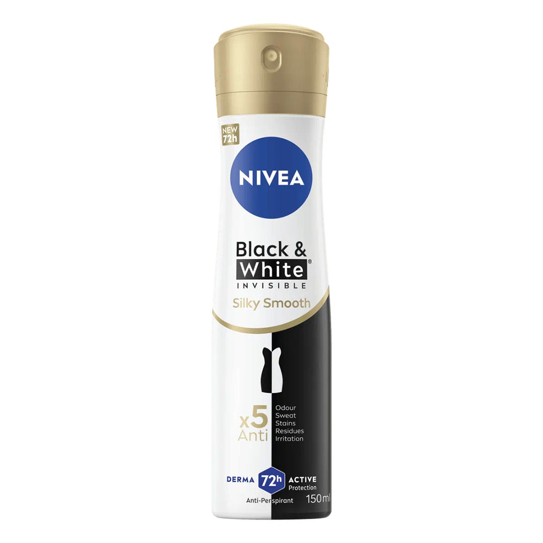 NIVEA DÉODORANT BLACK & WHITE SILKY SMOOTH 72H 200ML