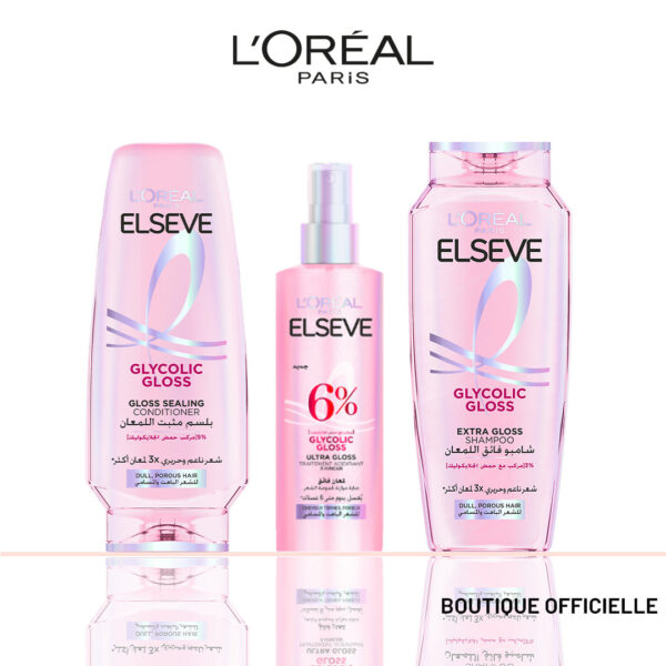 ELSEVE PACK ROUTINE GLYCOLIC GLOSS SHP 200ML + SPRAY 150ML + APSH 200ML
