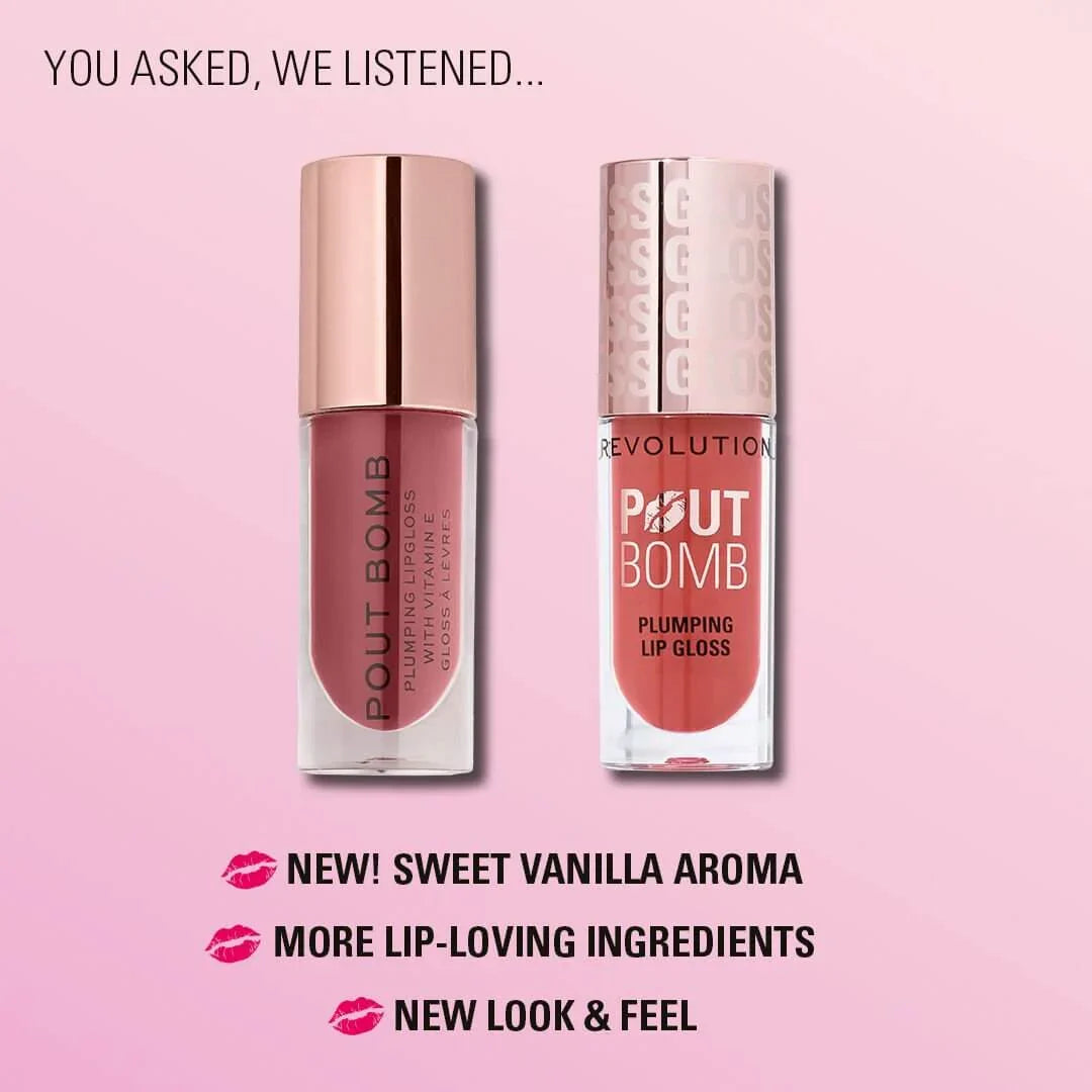 Revolution Pout Bomb Plumping Gloss Wild Mauve Pink – Image 5