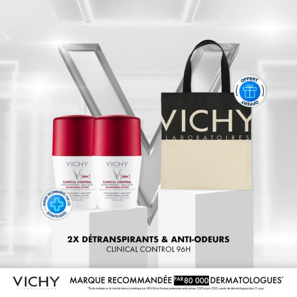 VICHY DÉODORANT CLINICAL CONTROL 96H FEMME *2 = TOTE BAG OFFERT