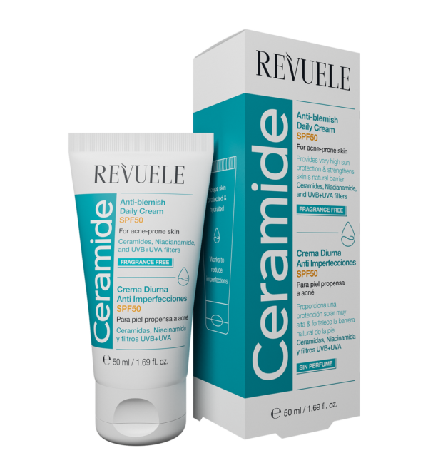 REVUELE CERAMIDE Anti-Blemish Daily cream SPF50 50ML
