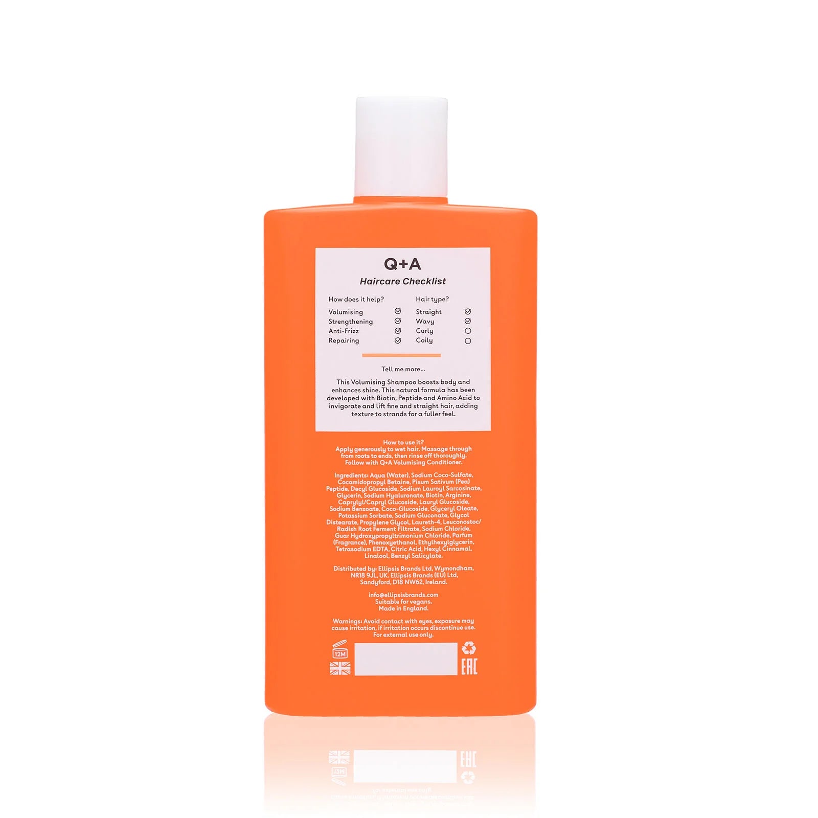 Q+A VOLUMISING SHAMPOOING 250ML – Image 2