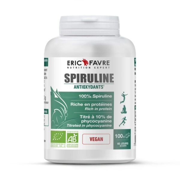 Eric Favre Spiruline Vegan Bio 100 comprimés
