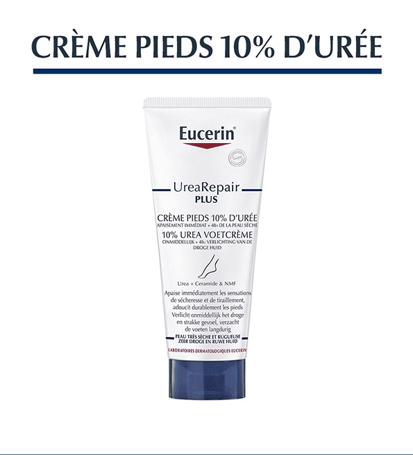 Eucerin urearepair plus crème pieds 10% d’urée 100ml