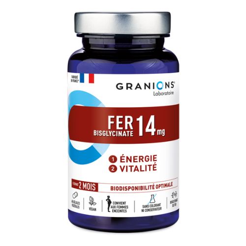 GRANIONS FER BISGLYCINATE 14 MG B60 GÉLULES