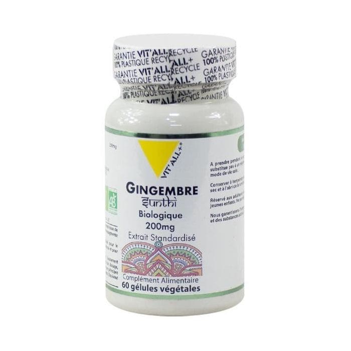 VIT'ALL + GINGEMBRE 200 MG 60 GELULES VEGETALES