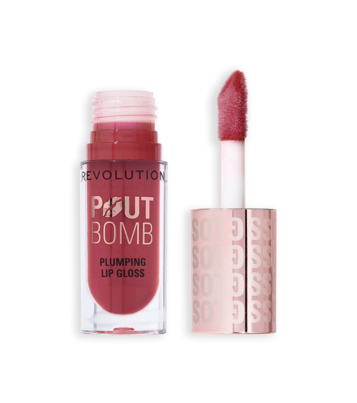 Revolution Pout Bomb Plumping Gloss Wild Mauve Pink – Image 3