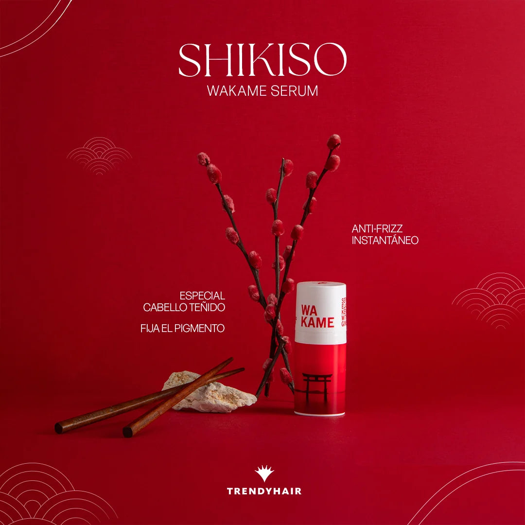 TRENDY HAIR SHIKISO COLOR WAKAME SERUM ELASTIC KERATIN WITH GINSENG 30ML – Image 3