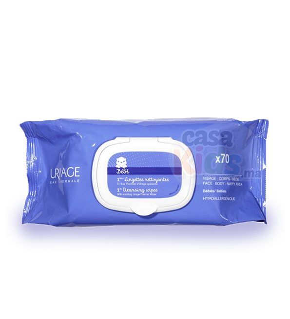Uriage bébé 1ere lingettes nettoyantes 70 unites